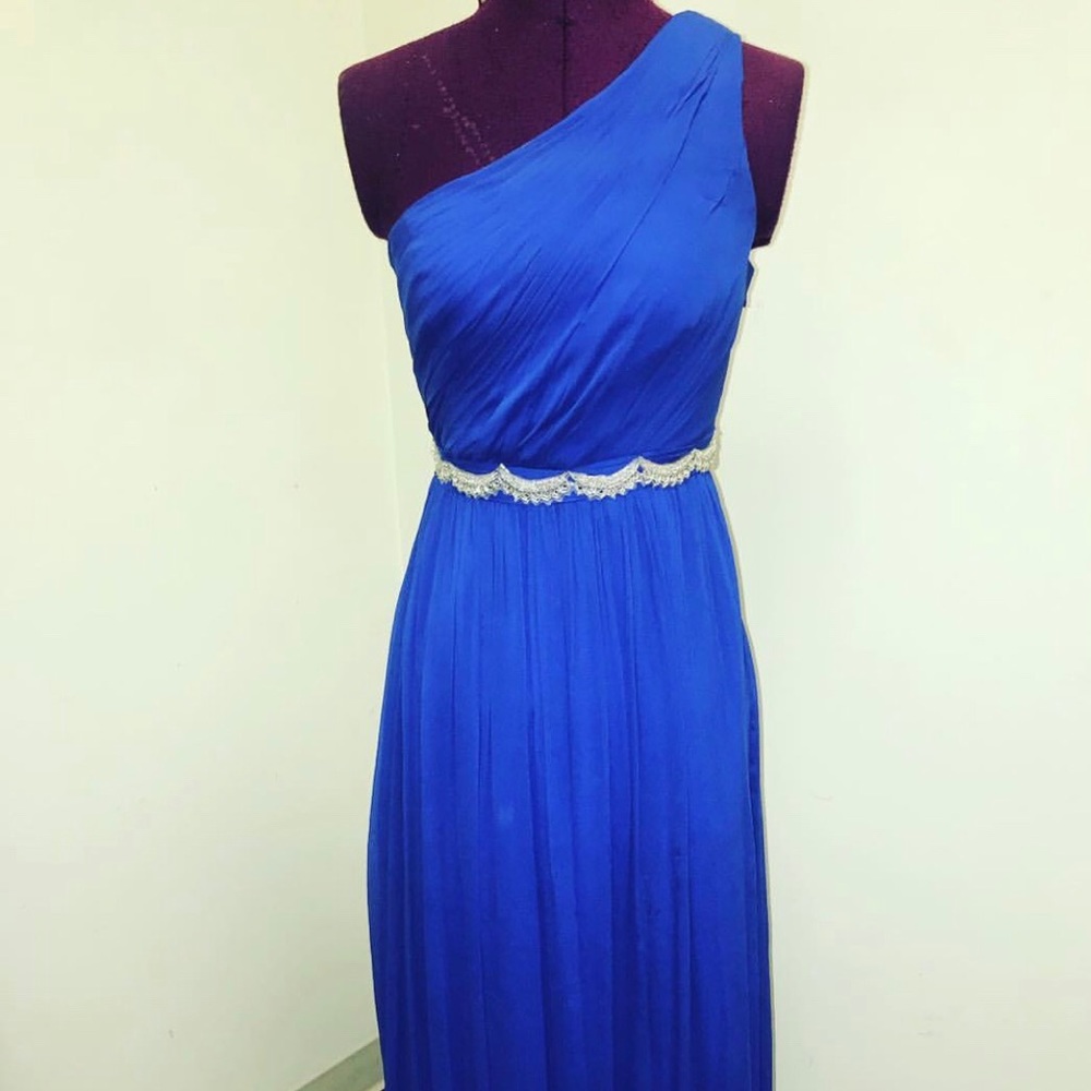 Royal Blue One Shoulder Formal Dress